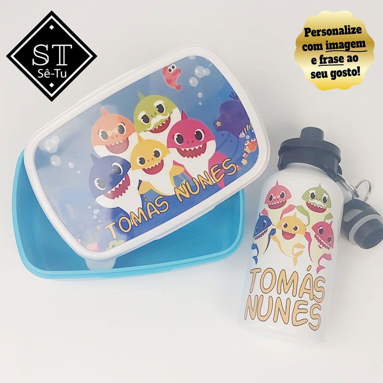 Fiambreira + Garrafa Baby Shark